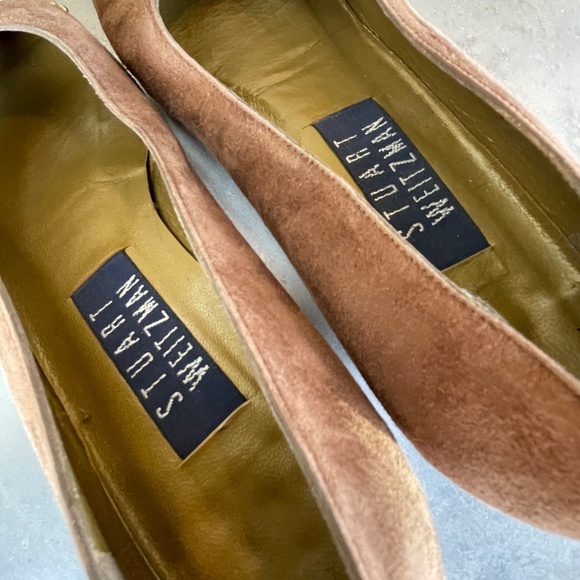 Stuart Weitzman Vintage Suede Pumps Kitten Heels Brown and Black size 7 - Picture 3 of 10